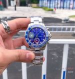 Low Price Copy Rolex Yacht-master II 44mm Watch Stainless steel Blue Dial for sale